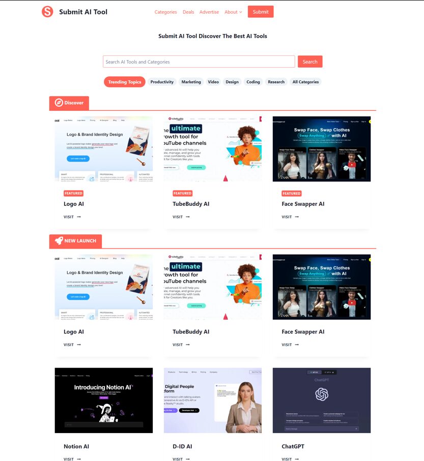 Submit Ai Tool Discover The Best Ai Tools Submit Ai Tool Discover The Best Ai Tools