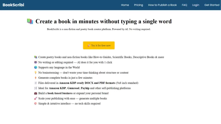 Bookscribi AI